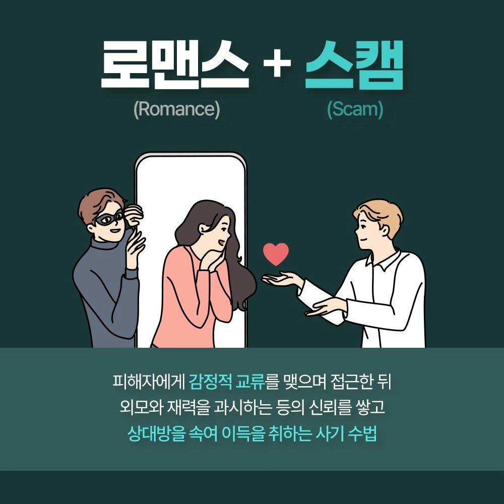 SNS의 발달로 인해 많이 발생되고 있는 로맨스스캠❗️2번째이미지