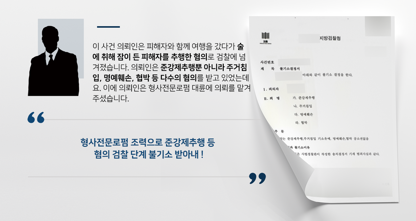 준강제추행 등