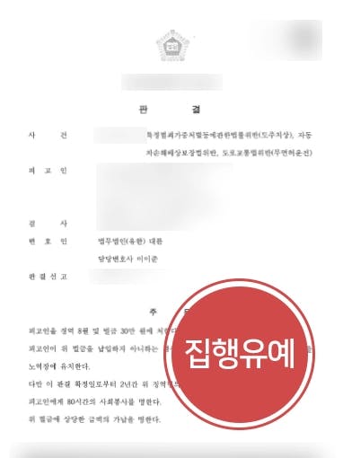 [도주치상죄 방어] 오토바이 무면허·도주치상죄 형사변호사 조력으로 집행유예