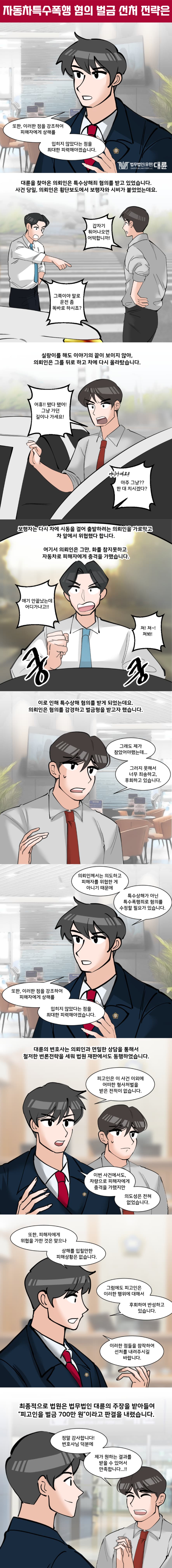 자동차특수폭행 혐의 벌금 선처 전략은 