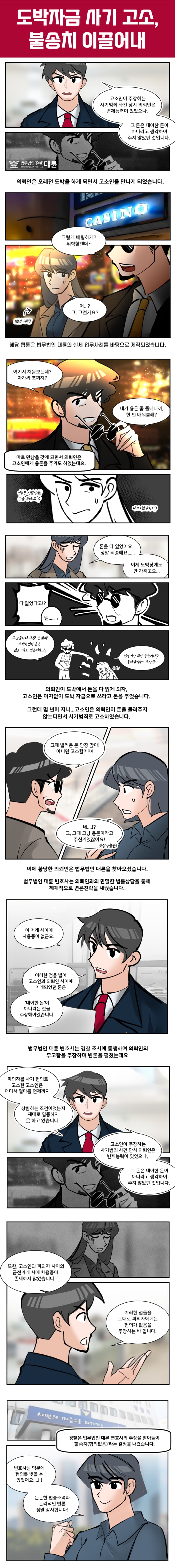 도박자금 사기죄 무혐의 입증하려면