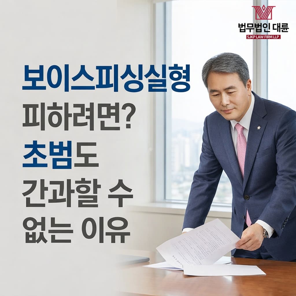 보이스피싱실형 피하려면? | 보이스피싱 초범도 간과할 수 없는 이유